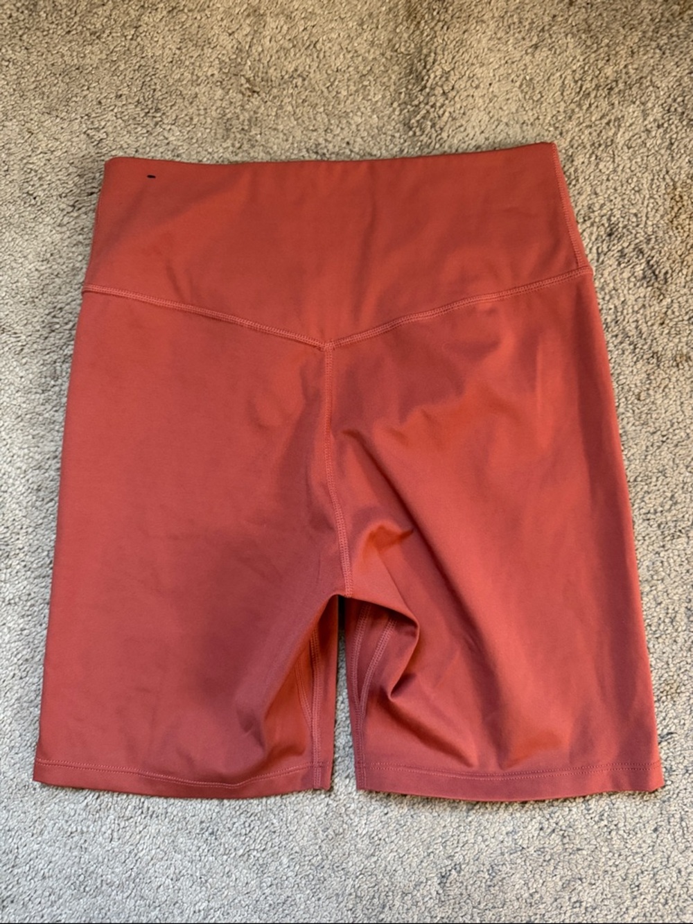 Nike Women's Burnt Orange High-Rise Bike Shorts - Picture 5 of 5